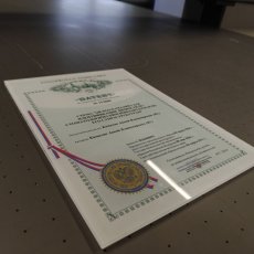 Изображение под прозрачным оргстеклом 5 мм
