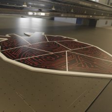 УФ-печать на ПВХ 5 мм с фрезерной резкой по контуру