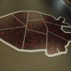 УФ-печать на ПВХ 5 мм с фрезерной резкой по контуру