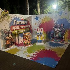 Угловая фотозона с ростовыми фигурами