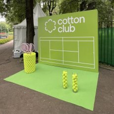 Фотозона с полом Cotton club