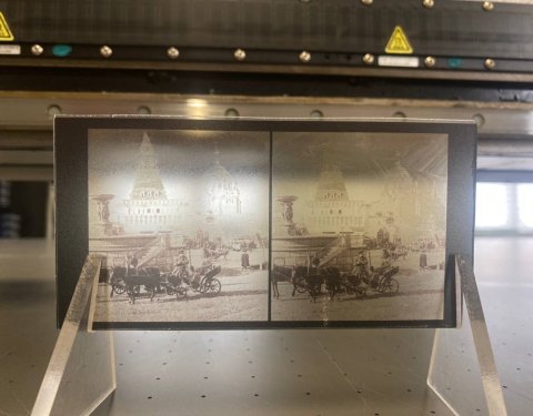 Печать на стекле 2мм, материал клиента